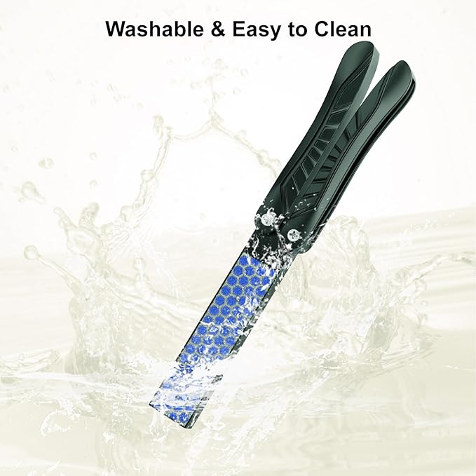 2-in-1 Stainless Steel Foot File & Callus Remover - Dual-Sided Pedicure Scrubber Tool, Hard Dead Skin & Corn Removal, Hygienic Durable Foot Rasp for Soft Smooth Feet (Dark Green)