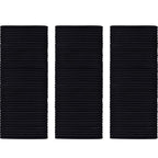 TecUnite 200 Pieces No-metal Hair Elastics Bulk Rubber Bands Hair Ties Ponytail Holders Bands for Women(Black)