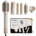 6-in-1 Hot Air Styler – Hair Dryer & Versatile Air Styler with Straightener, Auto Curler, Volumizing Brushes, Frizz-Free Hair Styler for Straighting, Curling, Smoothing & Adding Volume, Gift for Women