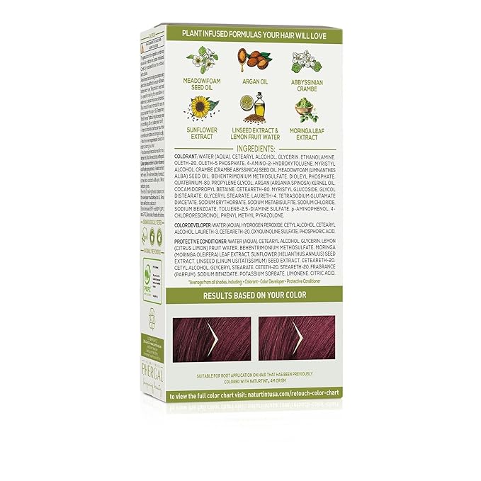 Naturtint Light Mahogany Root Retouch Crème Permanent Hair Color - Ammonia Free, Conceal Grays, No Artificial Scent, 1.52 Fl Oz