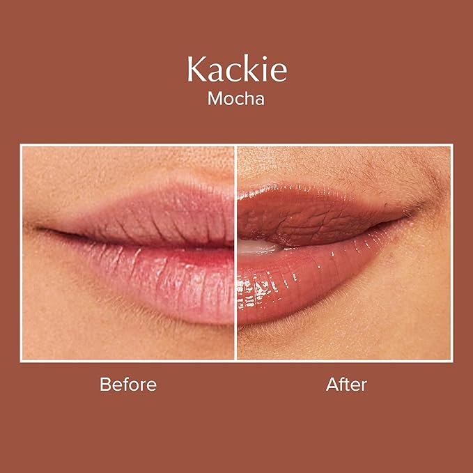 Thrive Causemetics Sheer Strength Lip Plumping Peptide Gloss, Lip Plumper with Vitamin E, Peptides, Plumps, Smooths & Hydrates Lips, High Shine, Vegan & Cruelty Free, Kackie (Mocha)