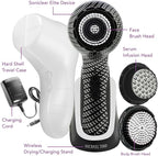 Michael Todd Beauty - Soniclear Elite - Facial Cleansing Brush System - 6-Speeds - Face Cleansing Brush & Exfoliating Body Scrubber
