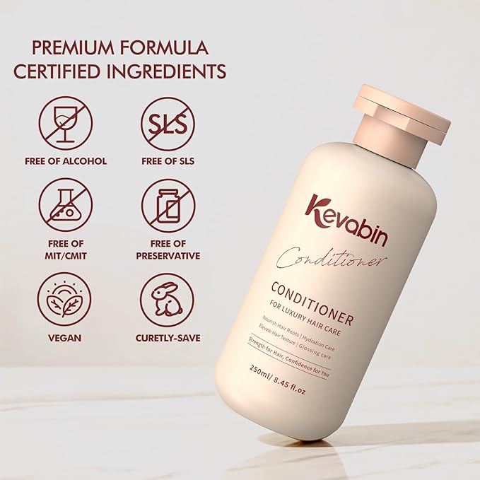 Conditioner for Hair Care - Hair Conditioner for Women & Men for Dry Damaged Repair, Smooth for Hydrating Moisturizing with Tremella Ganoderma Lucidum Extract, All Hair-Types, Light Fragrance