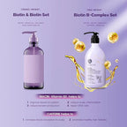 Luseta B-Complex Shampoo & Conditioner Set for Hair Strengthening, Routine shampoo and Conditioner for Women, Biotin Shampoo for Thinning Hair for Women and Men All Types 2 x 16.9oz