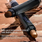 Brown Eyeshadow Stick Makeup Set 6PCS, Neutral Shimmer And Matte Cream Eye Shadow Palette, Metallic Bronze Smoky Eyeliner Brightener Crayon Pencil Kit, Ideal Gift for Women -Dusk Bloom