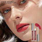 COOL STORY Velvet Lip Stain Mousse, Lip Tint Long-Lasting Waterproof Matte Finish (09)
