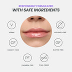 Wonderskin Lip Oil Rehab Serum - Tinted Lip Oil, Hydrating, Moisturizing, and Non-Sticky Coral Pink Tint Serum for Dry Lips (Lover)