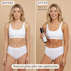 Self Tanner Tanning Mousse Kit - USA Made with Natural & Organic Ingredients, Self Tanner Mousse and Mitt, Tan Kit, Fake Tan Tanning Foam, Fair to Medium, Sunless Tanners Best Sellers