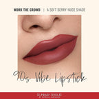 Runway Rogue 90s Vibe Lipstick, Moisturizing Matte Soft Berry-Nude Lipstick, ‘Work the Crowd’