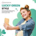 Green Star Hair Clips Accessories 36pcs, Y2K Cute Barrettes for Women Girls, Non-Slip Glitter Snap Hairclips Kawaii Assorted Styling