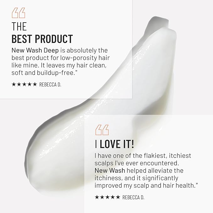 Hairstory New Wash Deep Clean Refill, Clarifying Cleansing Cream for Oily & Fine Hair, Detergent Free Shampoo & Conditioner Alternative, 20oz