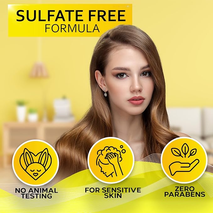 Clarifying Shampoo and Conditioner Set - Sulfate Free Hair Care Products for Women and Men - Build Up Remover for Curly, Straight, Color Treated, Oily and Black Hair - Hydrating Dry Split Ends Formula