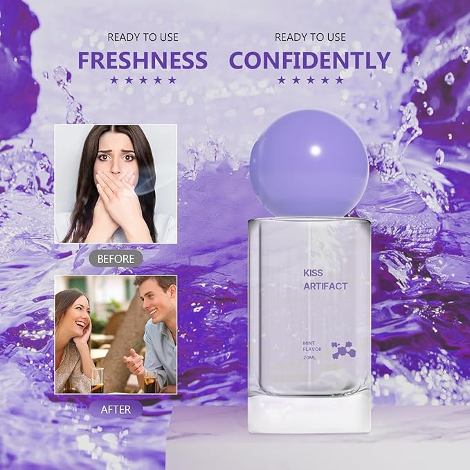 2Pcs Probiotic Oral Spray for Long-Lasting Freshness, Alcohol-Free Oral Spray with Probiotics for Breath Care, Cool Breath Probiotic Spray, Convenient Travel-Sized Breath Spray (20ml/0.68oz)