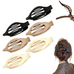 Flat Hair Clips for Women, French Hair Claw Clips for Thick, Thin, Long & Short Hair, Duck Billed Clips, No-Slip Grip Hair Styling Accessories for Women Girls Daily Use (MixA 6PCS)