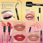 Beginner Makeup Kit for Teen,Makeup Set for Girl Women,Beginner Makeup Kit with Cosmetic Train Case Included 32 Colors Eyeshadow Blush Contour Lip Gloss Lip Liner Eyeliner Brush Set Mirror