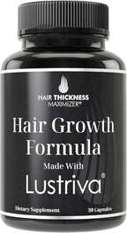 Lustriva Hair Growth Supplement - Clinically Proven in A Double-Blind Study for Hair Growth and Skin. for Both Women and Men. Enhanced with Biotin 10000mcg for Max Results