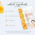 Vitamin C & Collagen Sheet Face Mask - Reduces Wrinkles & Age Spots, Hydrating - Dermatologist Tested Korean Skincare - Clean Beauty, Cruelty-Free - 5 Masks