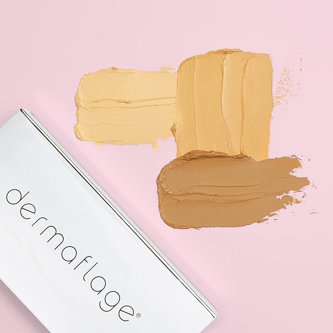 Dermaflage Rosacea Makeup Full Coverage Concealer Palette, Redness Corrector Cream for Face, Dark Circle and Under Eye Concealer and Color Corrector, Waterproof Hypoallergenic Formula (Light)