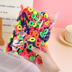 500 PCS Multicolor Cotton Hair Ties, Small Seamless Kids Hair Ties – Soft No-Crease Baby Hair Elastics for Girls, Kids & Toddlers, Gentle Ponytail Holders for Thin & Thick Hair. (Fluorescent Color)