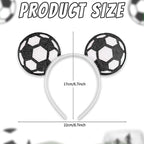 Game Day Fans Headbands for Women&Men, Glitter Ball Sports Hairbands, Sports Themed Hair Accessory, Team Party Favor