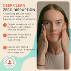 Fig.1 Clarifying Gel Cleanser Refill | AHA BHA Tea Tree Oil Formula for Oily & Sensitive Skin Face wash, Deep Pore Cleansing, Dermatologist Tested for Acne Prone, Vegan & Refillable Solution, 100ml