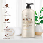 Botanic Hearth Keratin Conditioner with Argan Oil - Sulfate-Free Hair Treatment for All Hair Types, Normal, Dry or Damaged, Color Treated - 16 fl oz