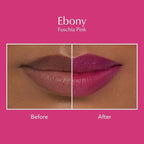 Thrive Causemetics Impact-FULL Smoothing Lipstick, Moisturizing Lip Makeup Essential with Vitamin E, Lightweight Creamy Lipstick for Women, Long Lasting, Vegan, Shade Ebony (Fuchsia Pink)