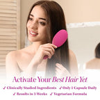 Lustriva Hair Growth Supplement for Women | Lustriva & DHT Blocker Vitamins for Thicker Fuller Locks Biotin Saw Palmetto Zinc & Copper | Reduce Shedding & Support Hair Loss for Men & Women 30 Capsules