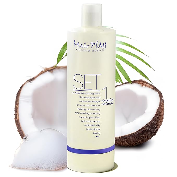 Hair Play Set #1 Hair Foam Mousse - Light Hold Styling Foam for Frizz Control - Volume Mousse for Fine Hair & Natural Straight Hair- Lightweight & Non-Greasy - Refill Hair Mousse Bottle - 16 Fl Oz