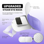 16 Packs Steam Eye Mask, Self Heating Warm Compress for Dry Eyes, Disposable Heated Eye Mask for Sleep, Spa, Travel Essentials & Relaxation Gifts for Women, Stocking Stuffers (16, Ultra-Soft Lavender)