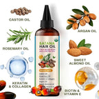 Organic100% Pure Batana Oil for Hair Growth Castor, Rosemary, pumpkin Blend Infused with Biotin, Keratin & Vitamin E Premium Scalp Treatment & Hair Growth Serum