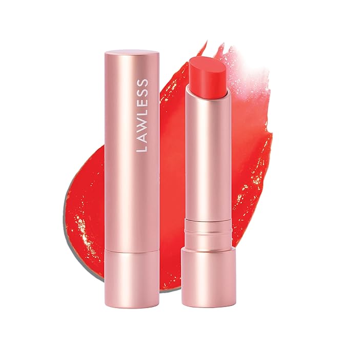 LAWLESS Women's Forget the Filler Lip Plumping Line Smoothing Tinted Balm, Cherry Vanilla, Red, 0.09 Ounce
