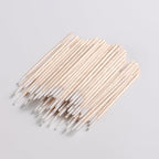 200Pcs Pointed Cotton Swabs 2.67 Inch Microblading Precision Tip Cotton Swab Wooden Long Cotton Sticks Applicator Makeup Gun Cleaning Eyebrow Tattoo Permanent Supplies