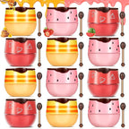 12 Pcs Bee Lip Balm Honey Pot with Brush Propolis Lip Mask Overnight, Moisturizing Hydrating Lip Sleeping Mask Prevention Dry and Cracked(Honey+Strawberry+Watermelon)