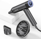 Blow Dryer,110000RPM High-Speed Brushless Motor, Fast-Drying Negative Ions Intelligent Constant Temperature Hair Care Dryers, Professional Hair Dryer with Attachments for Home&Salon (Grey)