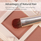 Natural Pony Hair Eye Shadow Brush by ENZO KEN, Medium Smudge Eyeshadow Brush, Shader Eye Shadow Brush, Eye Smudge Brush, Single Eyeshadow Brush, Eye Brushes, Eyeshadow Blending Brush. (Gold, E203M)
