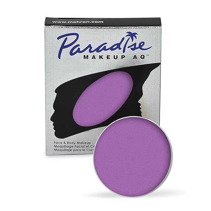 Mehron Makeup Paradise Makeup AQ Refill Size | Stage & Screen Performance, Face & Body Painting, Beauty, Cosplay, and Halloween | Water Activated Face Paint, Body Paint .25 oz (7 ml) (MAUVE)