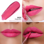 Oulac Matte Liquid Pink Lipstick for Women, Long Lasting Lipstick Waterproof Lip Stain, No Transfer, Creamy High Pigmented Formula with Rose Oil, Vegan & Cruelty-Free, Pink M09