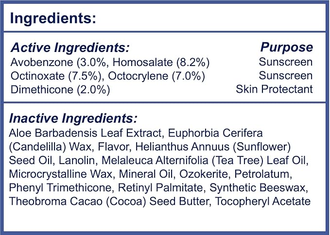 Dermatone Pomegranate Lip Balm Stocking Stuffer | Moisturizing | Aloe and Vitamin E | Soothe & Replenish Dry & Chapped Lips | SPF 30 | 3-pack (Pomegranate, 0.15oz sticks)