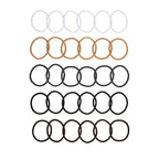 Goody Ouchless Elastic Hair Ties - 30 Ct, Assorted Neutral, 4MM Rubber Bands for Hair, Pain-Free Hair Accessories for Women & Men, Made for Long-Lasting Braids, Ponytails, All Hair Types