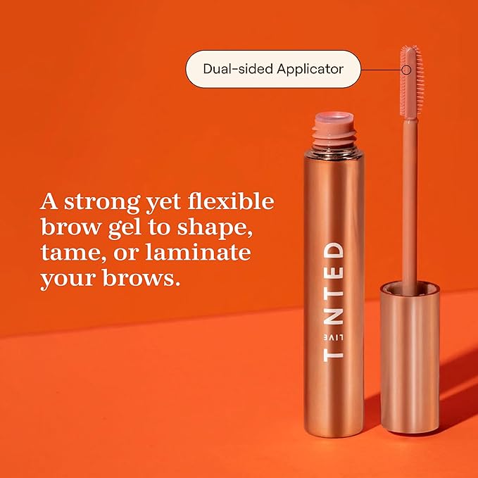 Live Tinted Huebrow Clear Eyebrow Gel - Flexible Hold That Shapes & Laminates with a Dual-Sided Applicator - No Flaking & Easy to Use, 0.425oz / 12.3mL