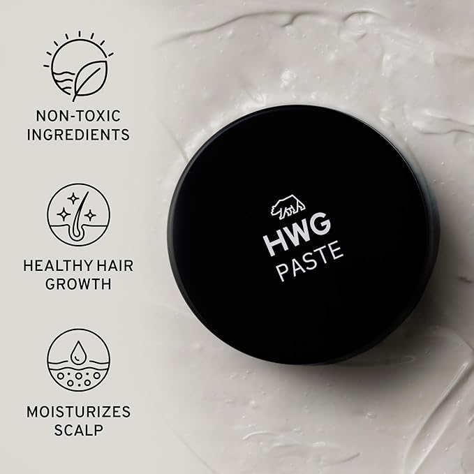 Hardworking Gentlemen - Light Hold Hair Paste - Mens Hair Paste - NATURAL ingredients Pomade - Smooth Finish - Holds All Day - 2oz.