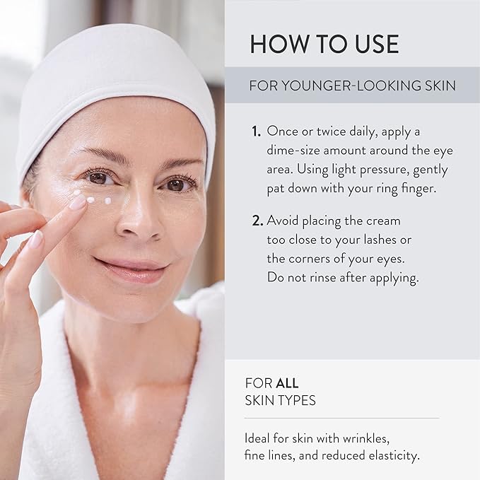 Lancer Skincare Eye-Contour Lifting Cream with Diamond Powder, Anti-Aging Eye Cream with Hyaluronic Acid, 0.5 Ounces