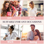 5Pcs Brown Satin Scrunchies for Women, Softer Than Silk Scrunchies, Fashion No Crease Hair Ties for Thin Thick Hair,Soft Hair Bands No Damage for Girls, Ideal Gifts for Women (Set 3)