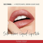 Runway Rogue Silk Glam Liquid Lipstick, Long Wear Frosted Maple Brown Sugar Lipstick, ‘Sex Symbol’