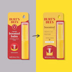 Burt’s Bees Stocking Stuffers, Tinted Boosted Balm, Rose Knows, Hydrating Tinted Lip Balm, 24 Hour Lip Moisturizer with Responsibly Sourced Beeswax, 100% Natural Origin, 1 Count, 0.16oz