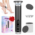 Electric Foot Callus Remover with Nano-Glass Head, Rechargeable Electric Foot File with Upgraded Powerful Metal Gear Motor, Premium Aluminum Cordless Callus Remover for Feet, Gifts for Men Women