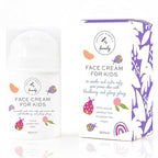 Gentle Face Cream Moisturizer for Kids and Preteens – Nourishing and Calming for All Skin Types – Natural Ingredients: Hyaluronic Acid and Vitamin E - Made in UK 50ml