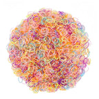 3200 Pcs Elastic Rubber Bands Small Hair Ties Hair Rubber Mini Hair Bands Hair Elastics Tiny Soft Holder Ponytails for Girls (Candy Color with dots)