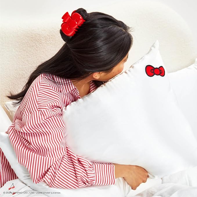 Hello Kitty x Kitsch Hair Clips for Women - Durable, Strong Hold All Day, Cute Claw Clips, Hello Kitty Stuff for Girls | Ideal Gifts for Women - Red Bow Shape, 1pc